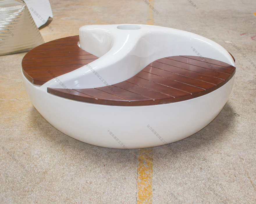 木紋綠植多人座椅